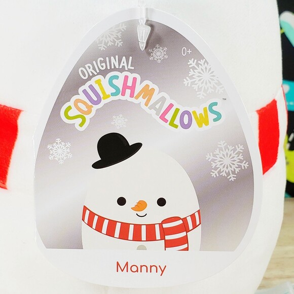 Squishmallow Manny the Christmas Snowman 8" [ 2021 ] UltraSoft Stuffed Plush - Picture 10 of 12